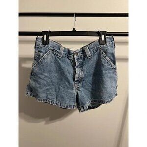Vintage Abercrombie & Fitch 90s Y2K Denim Jean Shorts Made in USA Size 8